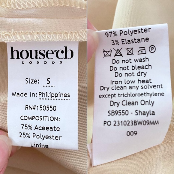 NEW House of CB Shayla Dress Vintage Cream Small - Picture 16 of 16